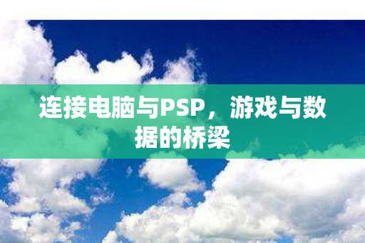 连接电脑与PSP图片