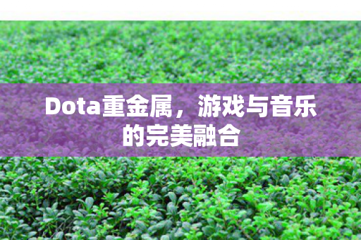 Dota重金属，游戏与音乐的完美融合
