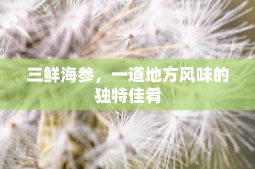 一道地方风味的独特佳肴图片
