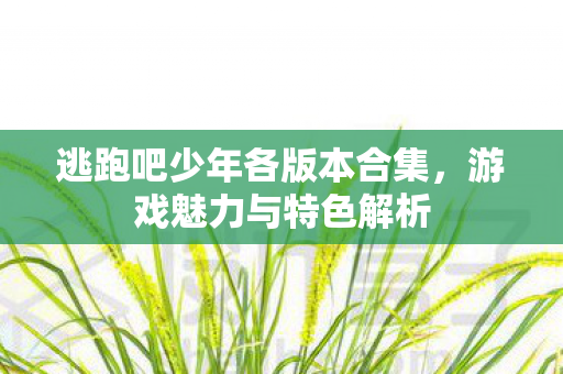 逃跑吧少年各版本合集图片