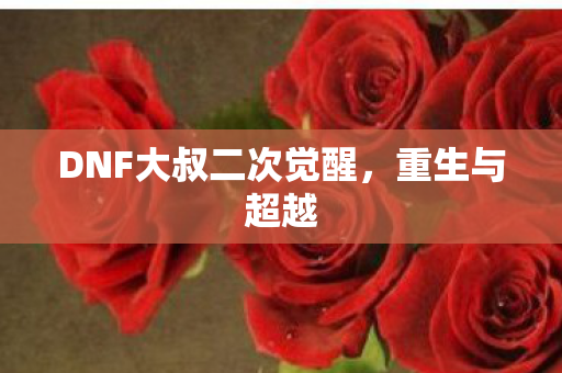 DNF大叔二次觉醒，重生与超越