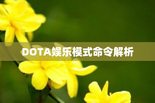 DOTA娱乐模式命令解析图片