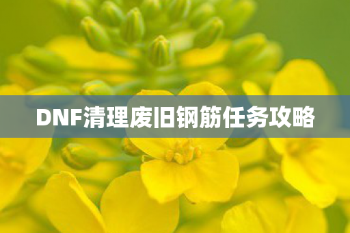 DNF清理废旧钢筋任务攻略图片
