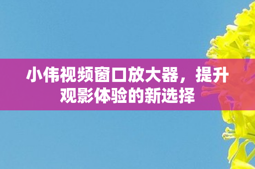 提升观影体验的新选择图片