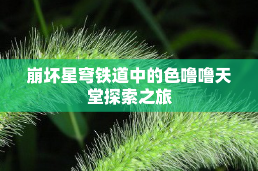 崩坏星穹铁道中的色噜噜天堂探索之旅图片