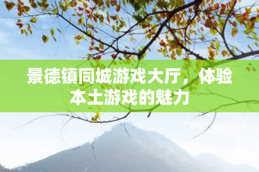 景德镇同城游戏大厅图片