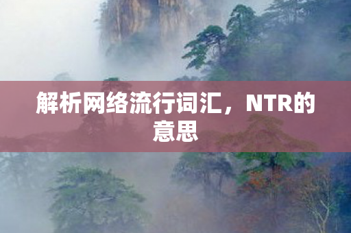 解析网络流行词汇图片