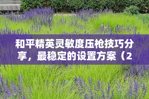 和平精英灵敏度压枪技巧分享图片