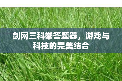 游戏与科技的完美结合图片