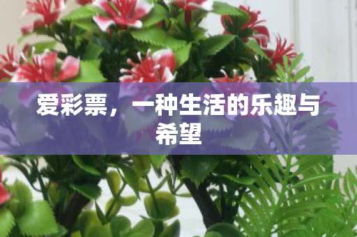 一种生活的乐趣与希望图片
