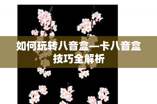 卡八音盒技巧全解析图片