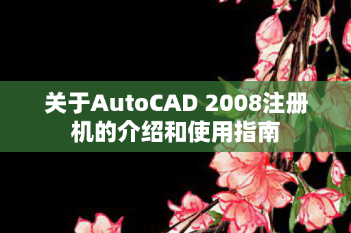 关于AutoCAD 2008注册机的介绍和使用指南图片