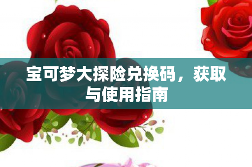 宝可梦大探险兑换码图片