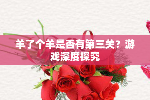 羊了个羊是否有第三关图片