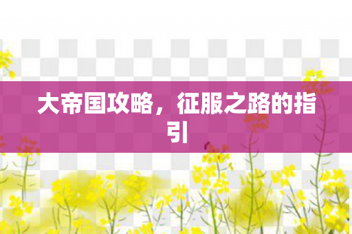 征服之路的指引图片