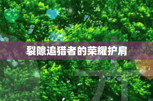 裂隙追猎者的荣耀护肩图片