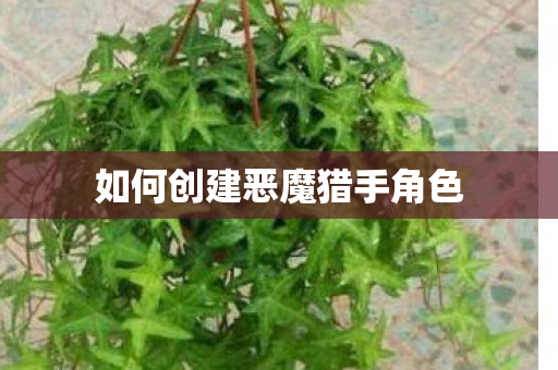 如何创建恶魔猎手角色图片