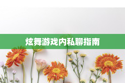 炫舞游戏内私聊指南图片