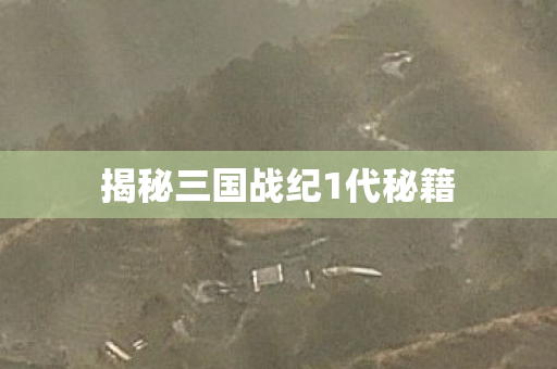 揭秘三国战纪1代秘籍图片