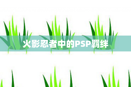 火影忍者中的PSP羁绊图片