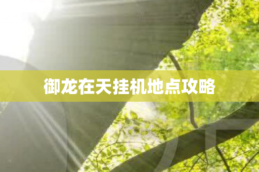 御龙在天挂机地点攻略图片