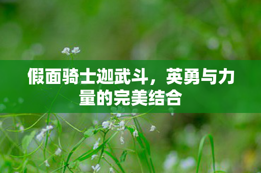英勇与力量的完美结合图片