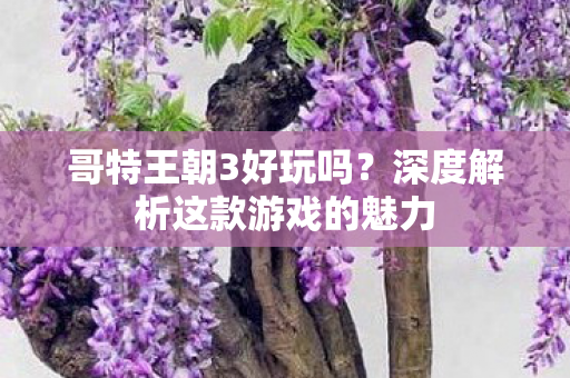 哥特王朝3好玩吗?深度解析这款游戏的魅力 哥特王朝3好玩吗?深度解析这款游戏的魅力