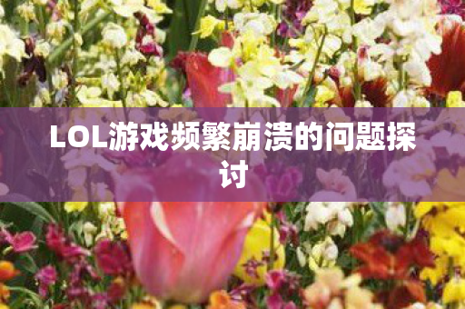 LOL游戏频繁崩溃的问题探讨图片