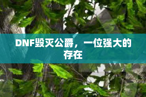 DNF毁灭公爵图片