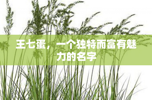 一个独特而富有魅力的名字图片
