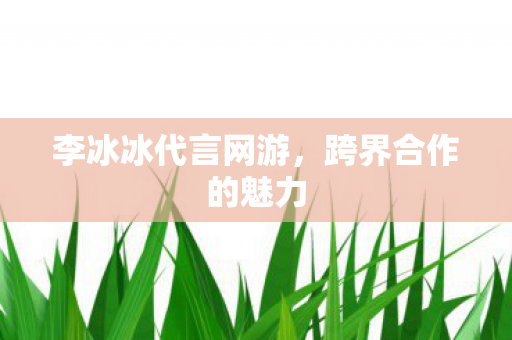 李冰冰代言网游图片