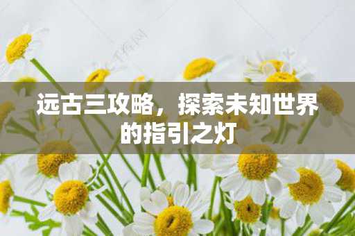 探索未知世界的指引之灯图片