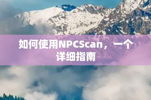 如何使用NPCScan图片