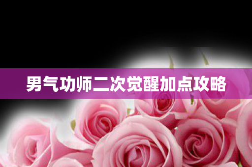 男气功师二次觉醒加点攻略图片