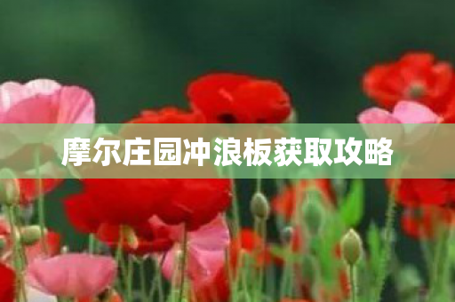 摩尔庄园冲浪板获取攻略图片