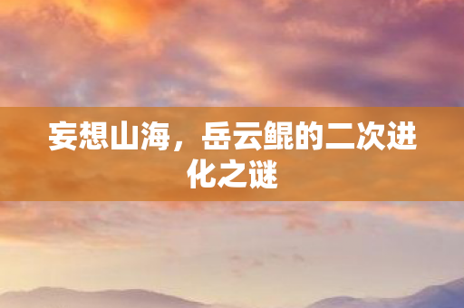 岳云鲲的二次进化之谜图片