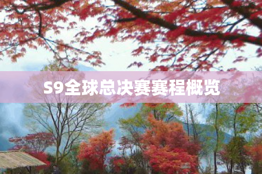 S9全球总决赛赛程概览图片