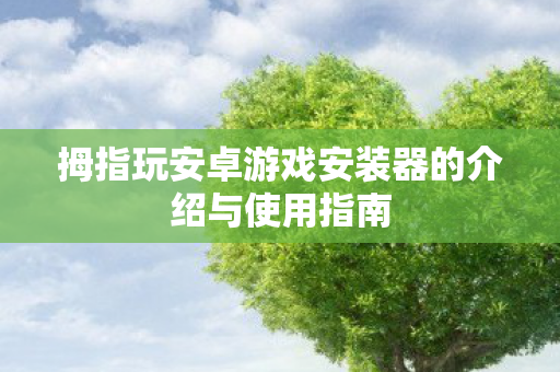 拇指玩安卓游戏安装器的介绍与使用指南图片
