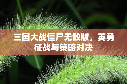 三国大战僵尸无敌版图片