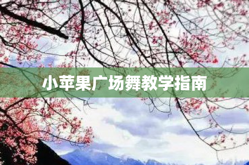 小苹果广场舞教学指南图片