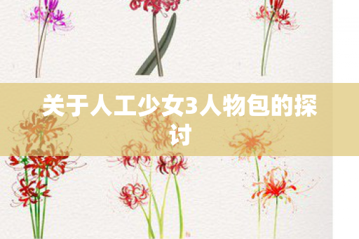 关于人工少女3人物包的探讨图片