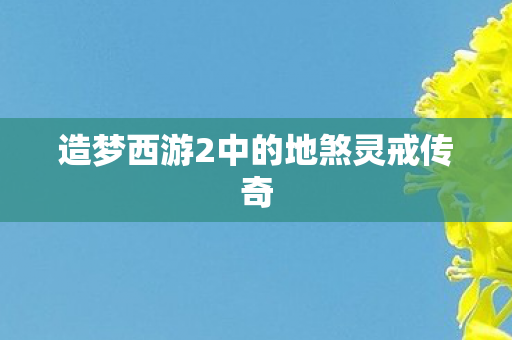 造梦西游2中的地煞灵戒传奇图片