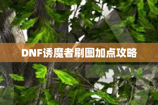DNF诱魔者刷图加点攻略 DNF诱魔者刷图加点攻略