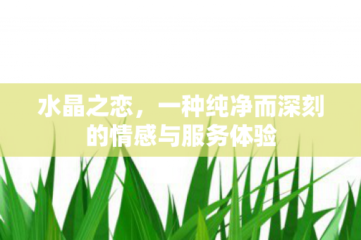 一种纯净而深刻的情感与服务体验图片