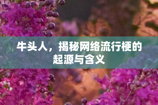 牛头人,揭秘网络流行梗的起源与含义 牛头人,揭秘网络流行梗的起源与含义