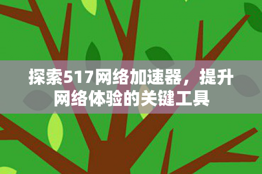 探索517网络加速器,提升网络体验的关键工具 探索517网络加速器,提升网络体验的关键工具