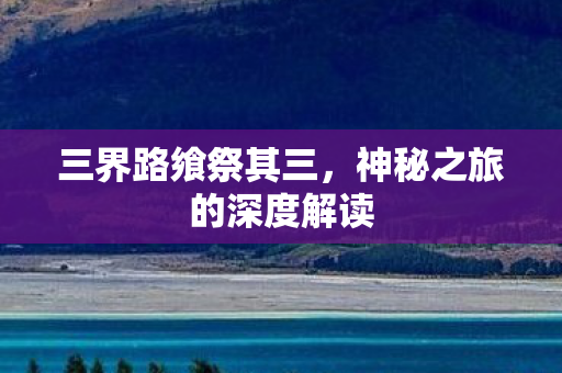 神秘之旅的深度解读图片