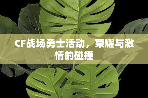 CF战场勇士活动图片