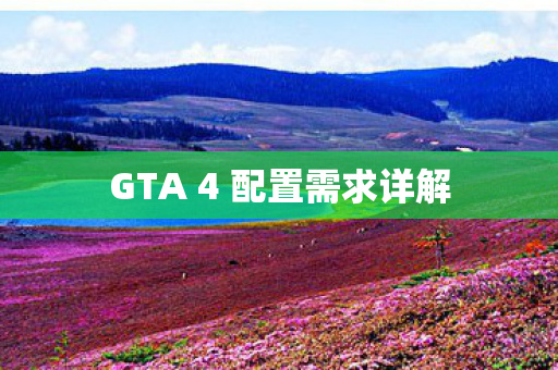 GTA 4 配置需求详解图片