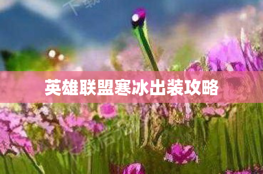英雄联盟寒冰出装攻略图片
